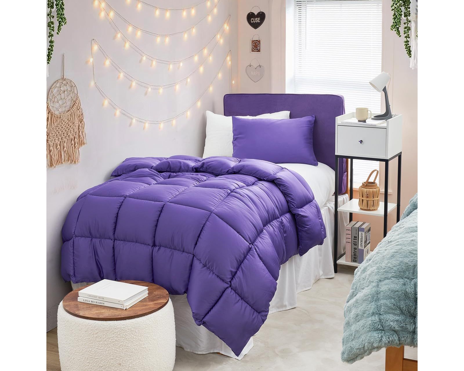 Snorze Cloud Comforter Set - Coma Inducer Ultra Cozy Bamboo - Oversized Comforter in Passion Flower,TXL