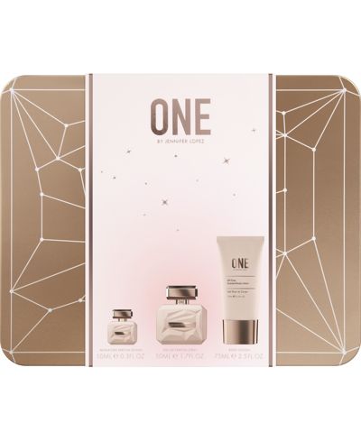 Jennifer Lopez ONE Подарочный набор: 50ml EDP, 10ml Mini Parfum & 75ml Body Lotion, 3 шт