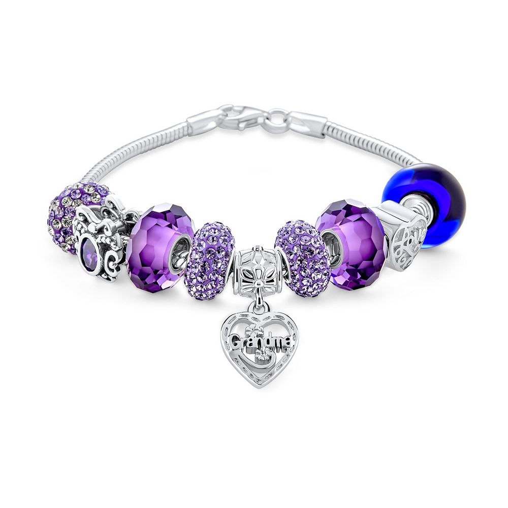 Браслет Bling Jewelry Grandma Charm из стерлингового серебра