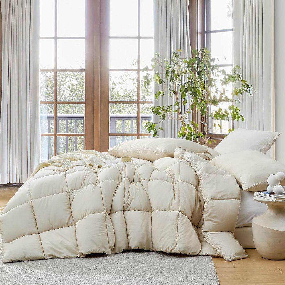 Washed Panda - Coma Inducer Oversized Comforter Set - Almond