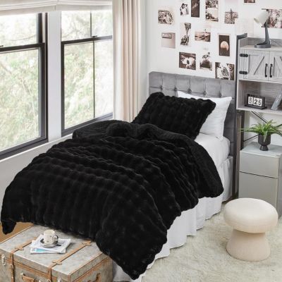 Snowball Chunky Bunny - Coma Inducer Oversized Comforter Set - Black,Twin XL