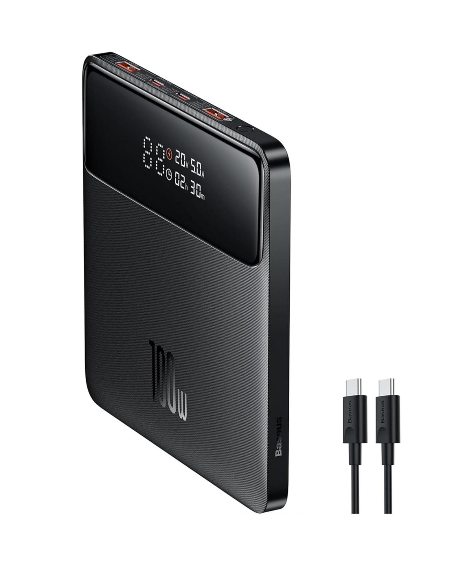 Внешний аккумулятор Baseus для ноутбука, 20000mAh 100W, черный