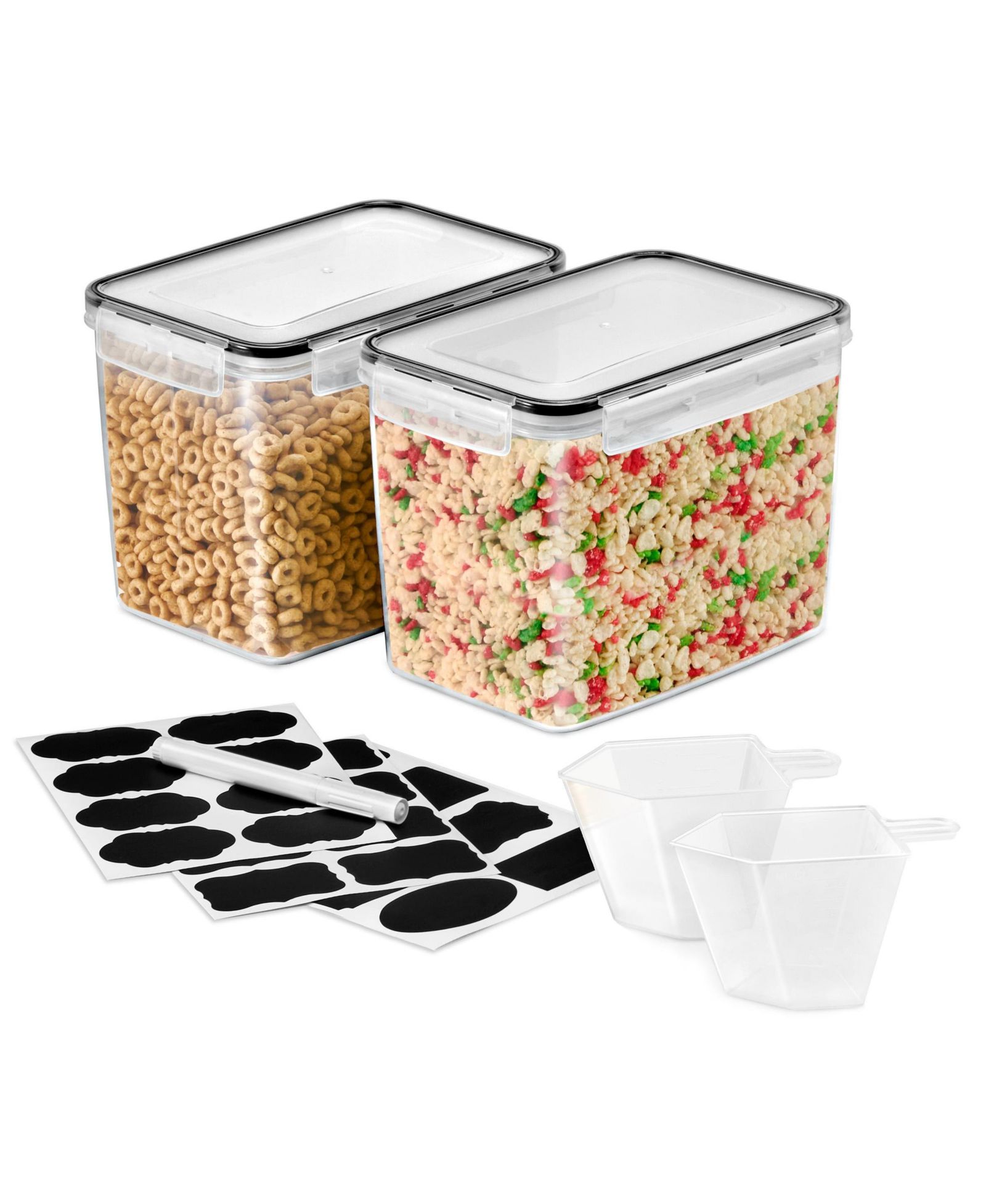 Sorbus 2 Pack (121oz/15cups) Airtight Food Storage Containers with Lids