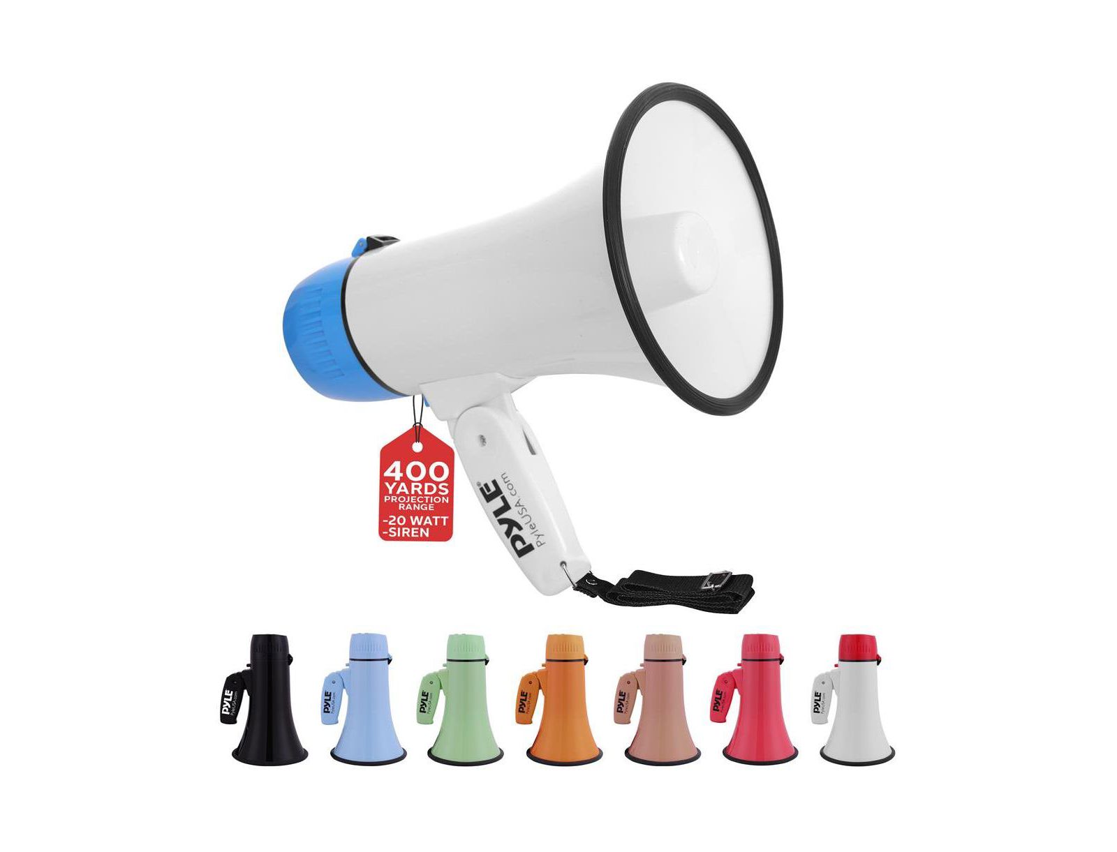 Pyle 20-Watt Siren Megaphone with MP3 Input
