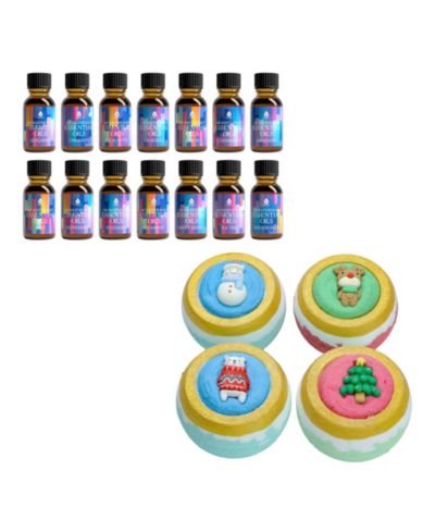 Holiday Bliss набор: бомбочки для ванны и эфирные масла