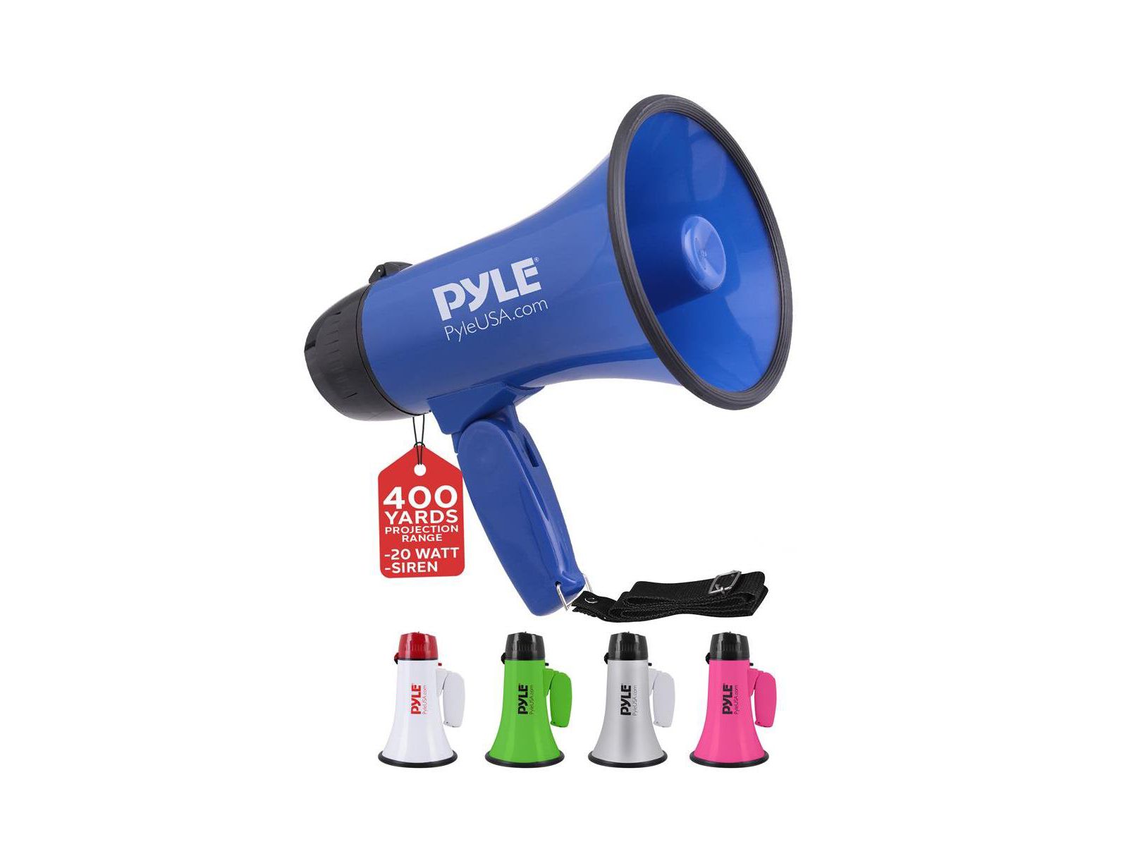 Pyle PMP21BL Portable Siren Alert Megaphone Speaker