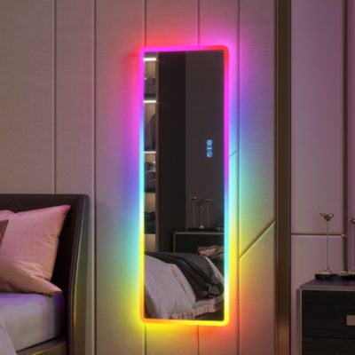 Vlsrka RGB LED Full-Length Mirror with Adjustable Ambient Light