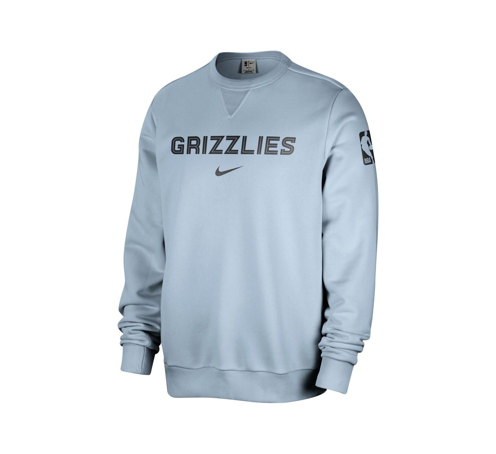 Мужское свитшот Nike Memphis Grizzlies Courtside, светло-голубое