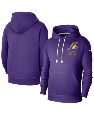 Мужской худи Nike Purple Los Angeles Lakers Courtside Standard Issue Premium Performance Pullover