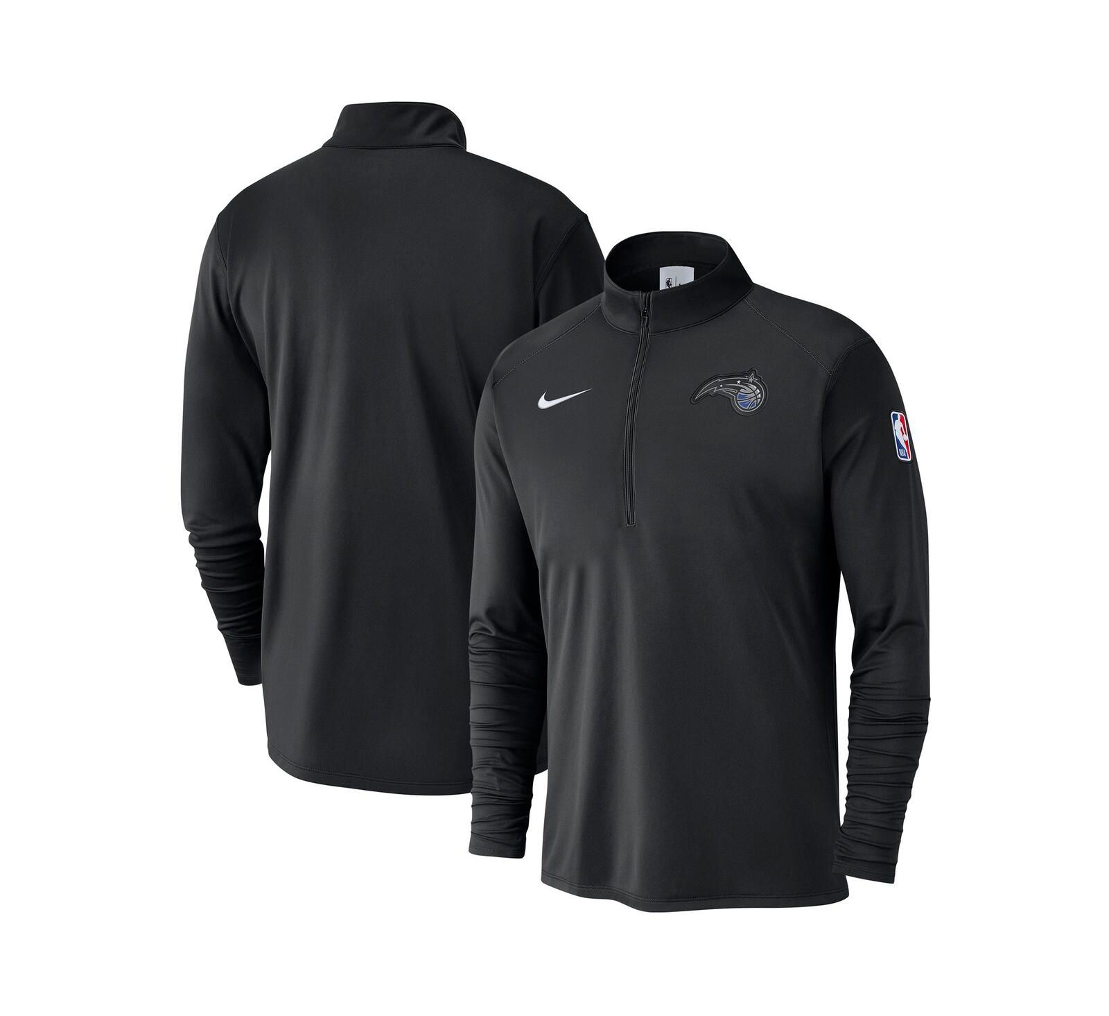 Nike Мужская спортивная кофта Nike Orlando Magic 2024/25 Courtside Performance Half-Zip Top, черная