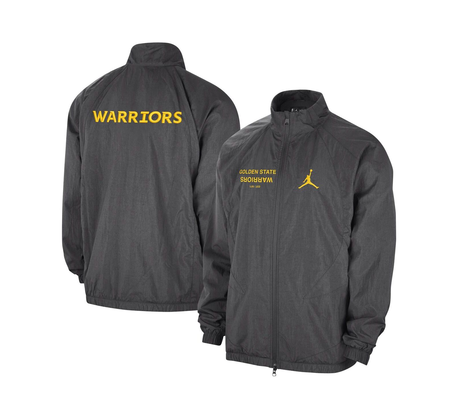 Мужская куртка Jordan Gray Golden State Warriors Courtside Statement Edition Jumpman Jam Full-Zip