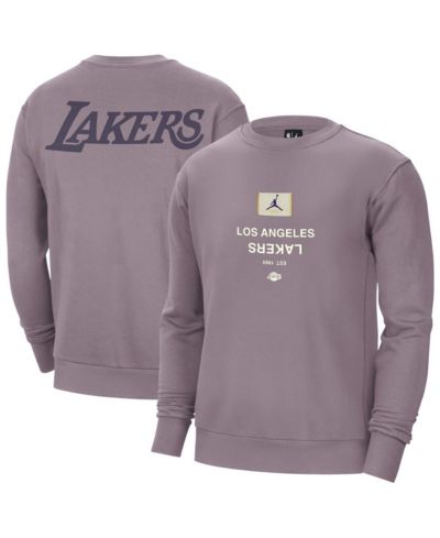 Мужское тяжелое худи Jordan Purple Los Angeles Lakers Courtside Statement Edition Pullover
