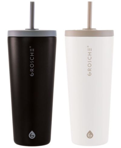 GROSCHE Jasper 2 Pc. Insulated Tumbler with Straw