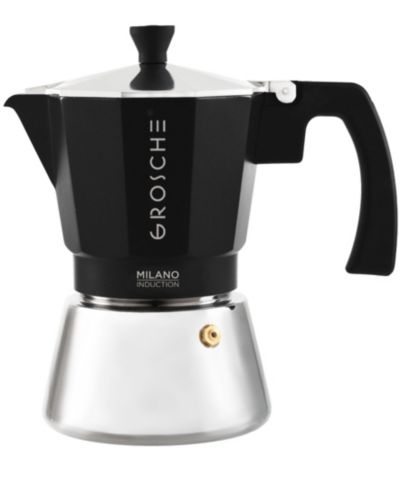 GROSCHE Milano Induction Stovetop 6 Cup Espresso Maker Moka Pot
