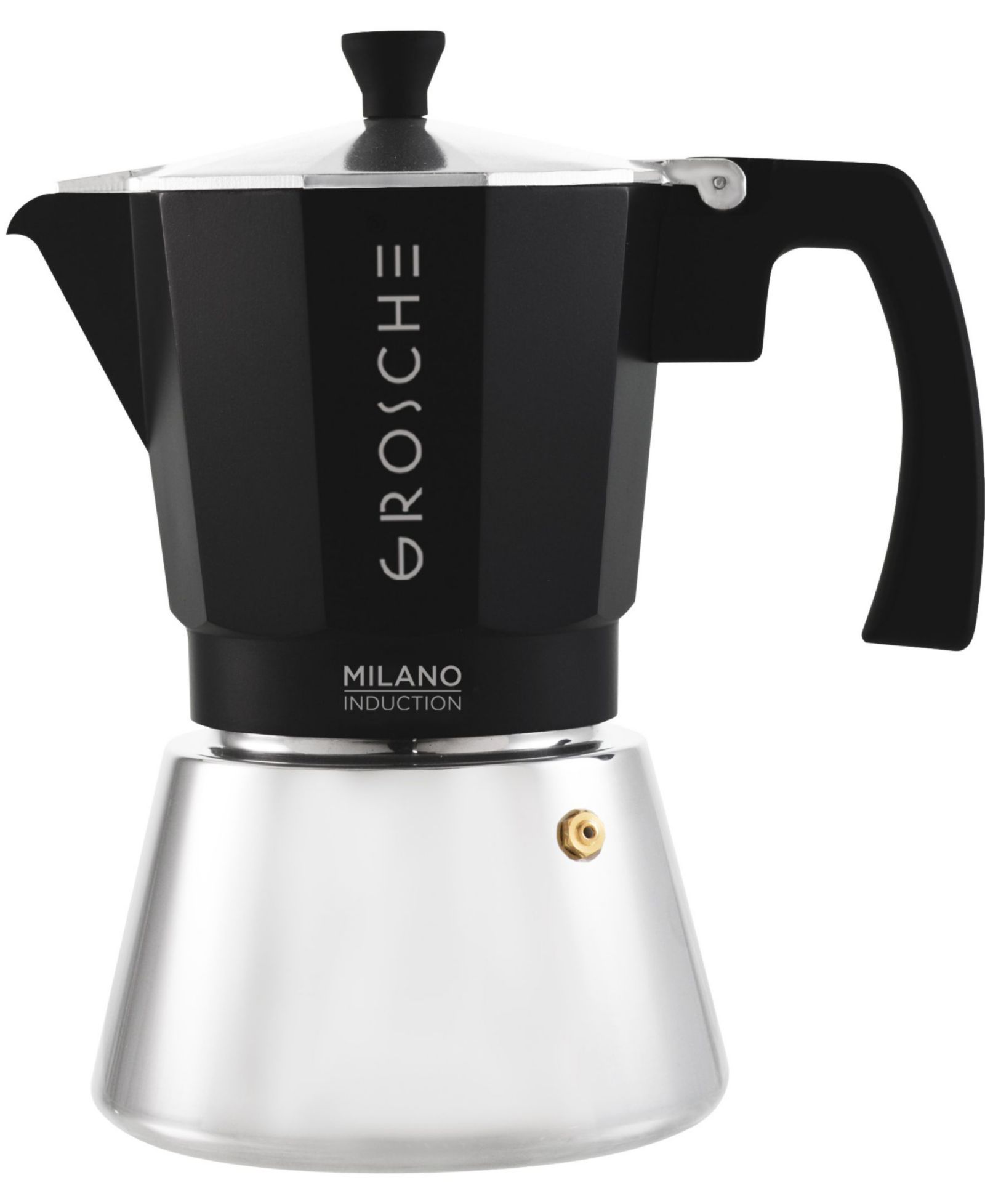 GROSCHE Milano Induction Stovetop 9 Cup Espresso Maker Moka Pot