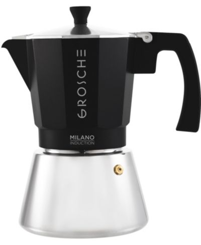 GROSCHE Milano Induction Stovetop 9 Cup Espresso Maker Moka Pot