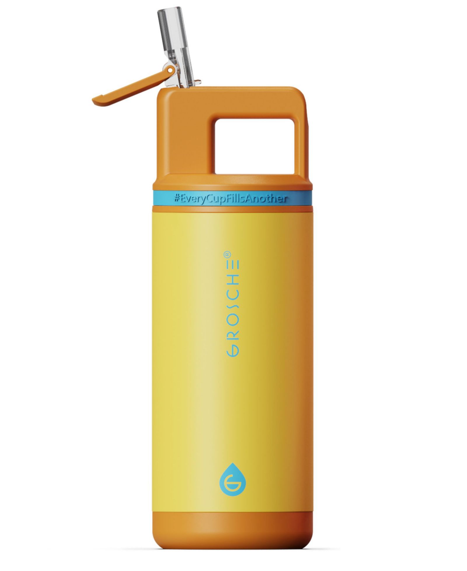 Детская термобутылка GROSCHE Alpine Flip 'N Sip 16 oz. с трубочкой