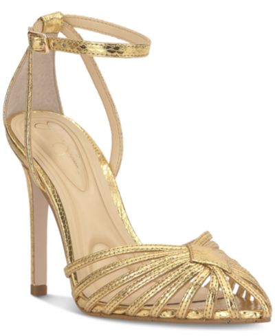 Женские туфли-лодочки Jessica Simpson Women's Paveri Huarache Strappy Stiletto Pumps
