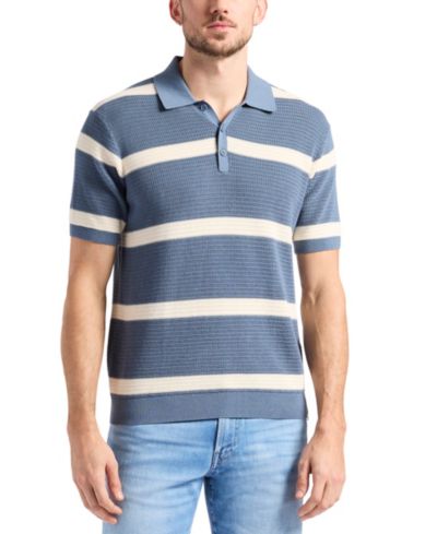 Buffalo David Bitton Мужской поло-свитер Winder Textured Striped