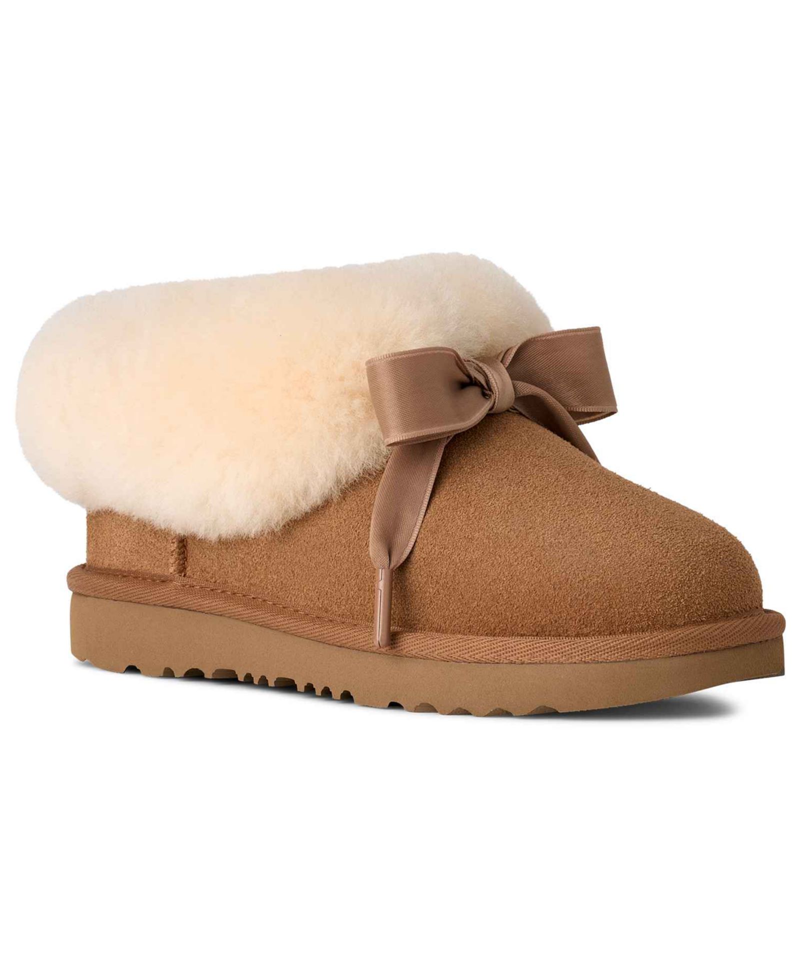 UGG® Kids' Bailey Bow Round Toe Slippers