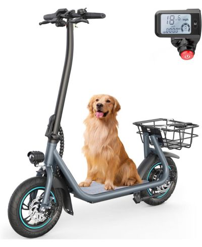 Urbanmax X2 Electric Scooter for Adults with Basket, 12" Adult Electric Scooters for Teens with Max 20 Miles & 18.6MPH Power by 550W, Foldable Electric Scooter for Commuting