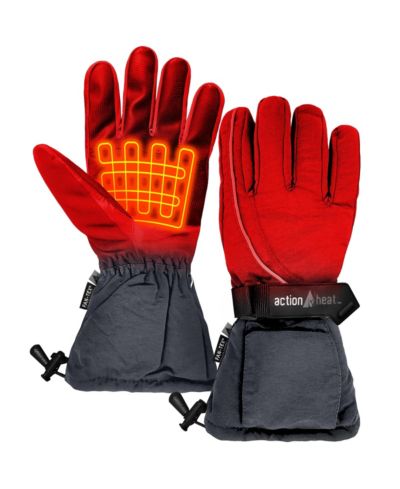 ActionHeat AA Battery Heated Snow Gloves - Women's - Navy - One Size