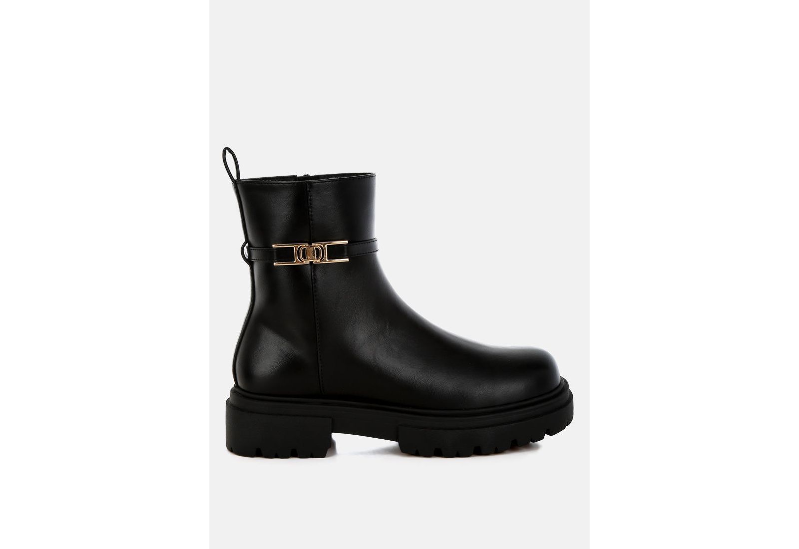 London Rag Women's Corsac Buckle Belt Ankle Boots
