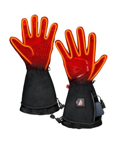 ActionHeat Men's 5V Slim-Fit Fleece Battery Heated Gloves Grey - XL
