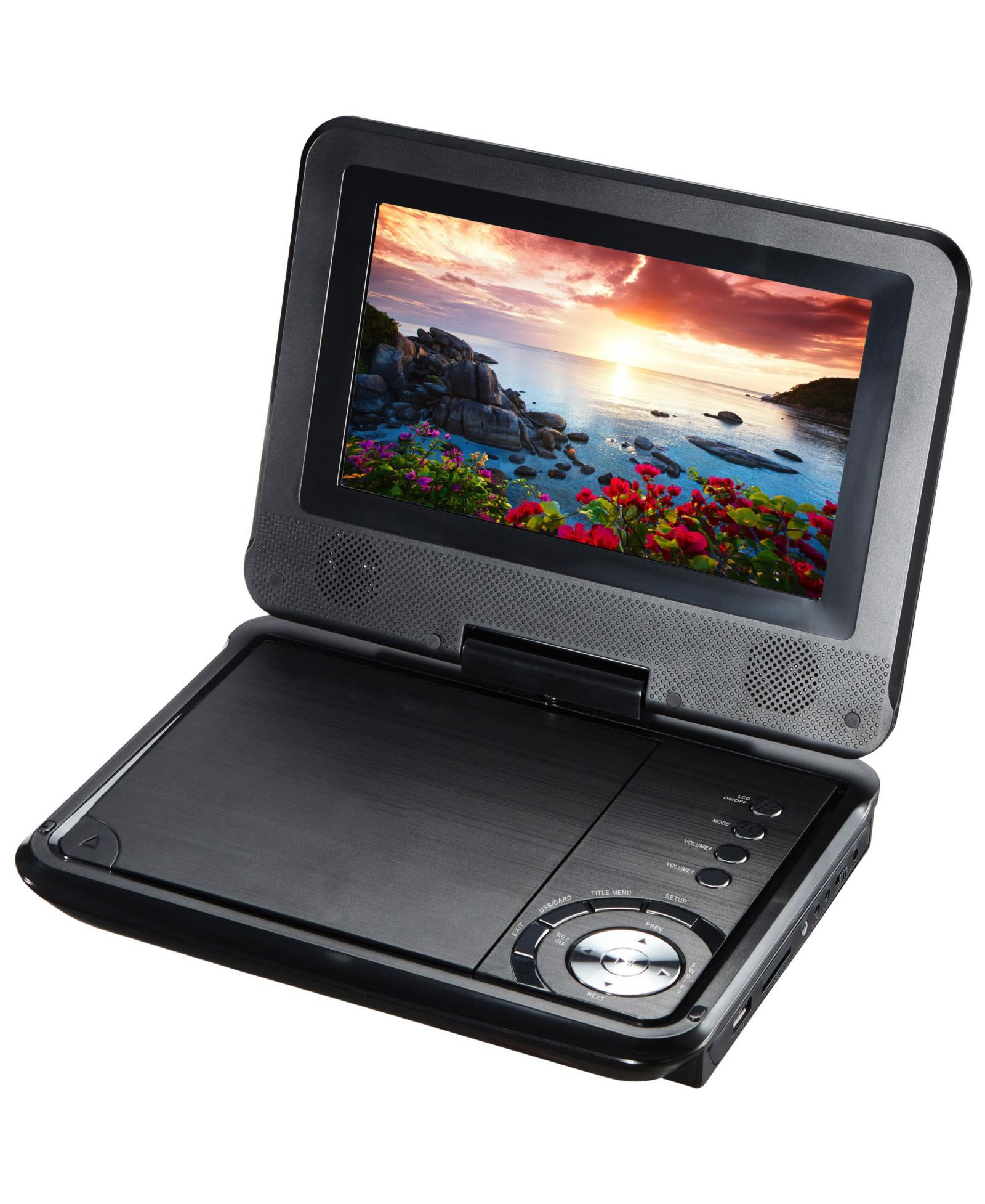 Impecca DVP-776 7" Portable DVD Player with 270° Swivel Screen