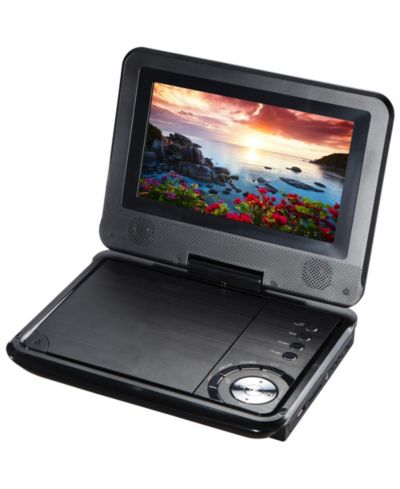 Портативный DVD-плеер Impecca 7" с поворотным экраном USB & SD Black
