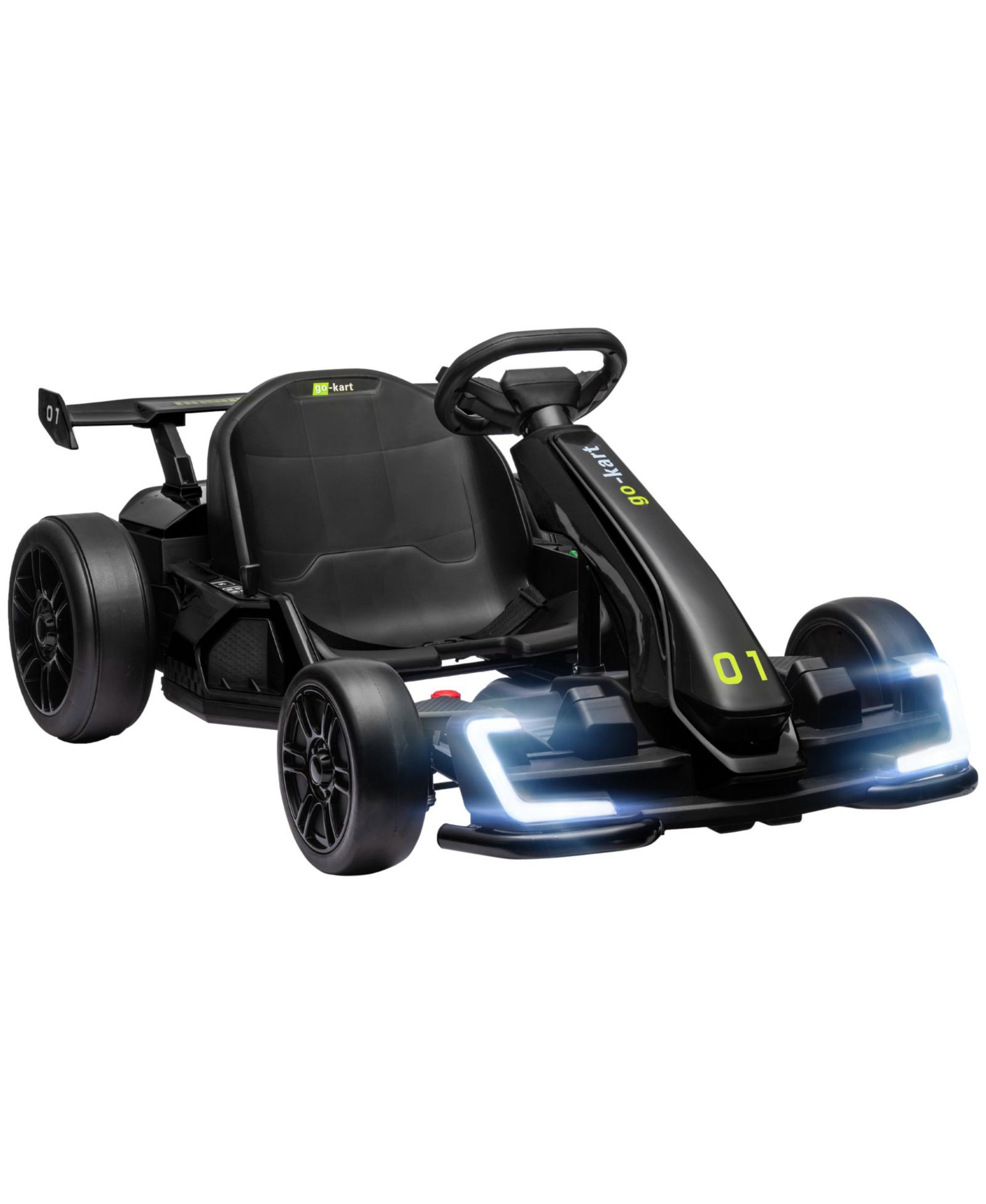 Aosom 24V 7.5 MPH Electric Go Kart с регулируемым сиденьем, Slow Start