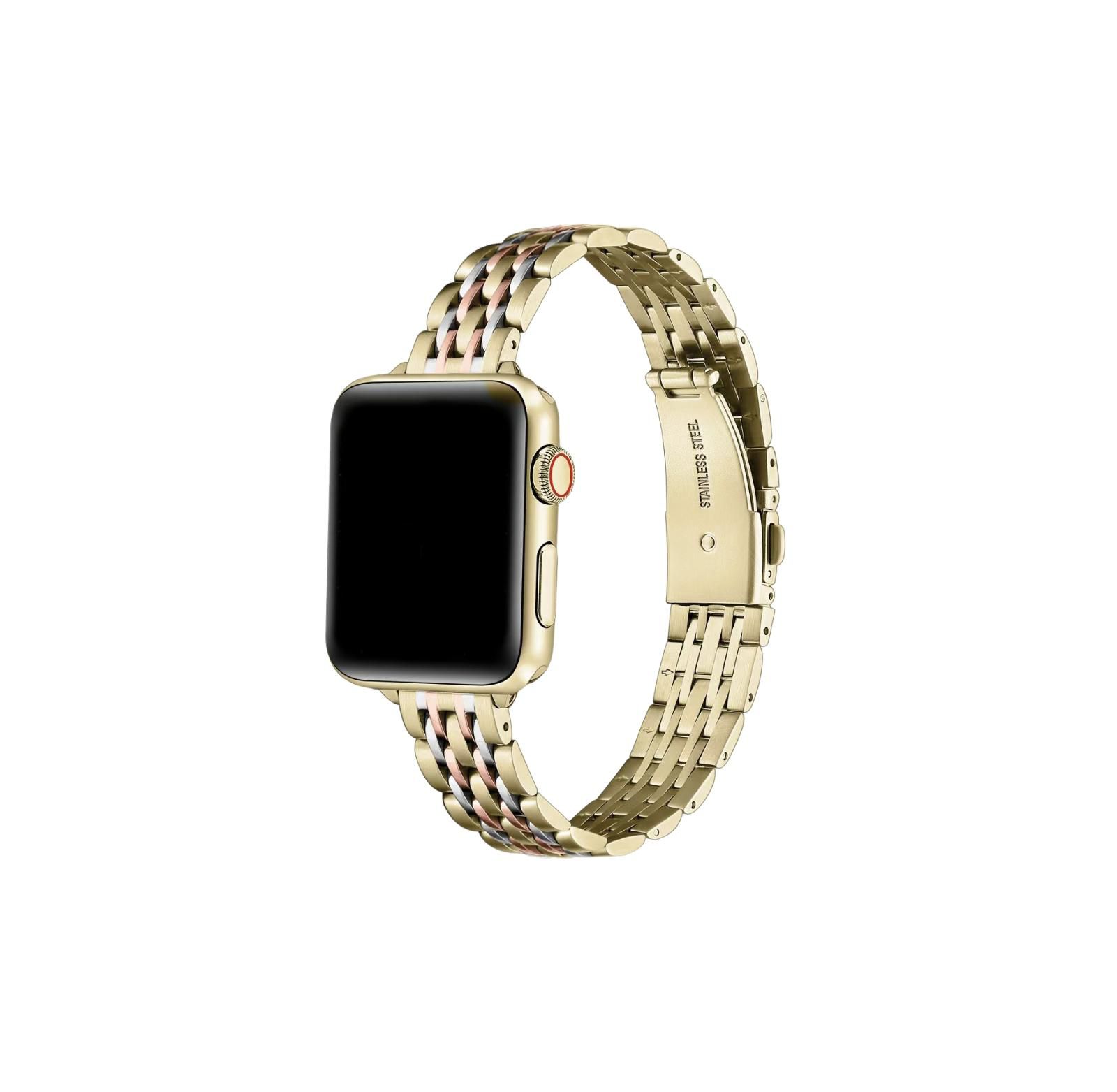 Стальной браслет Posh Tech Rainey Skinny для Apple Watch, подходит для всех моделей Apple Watch