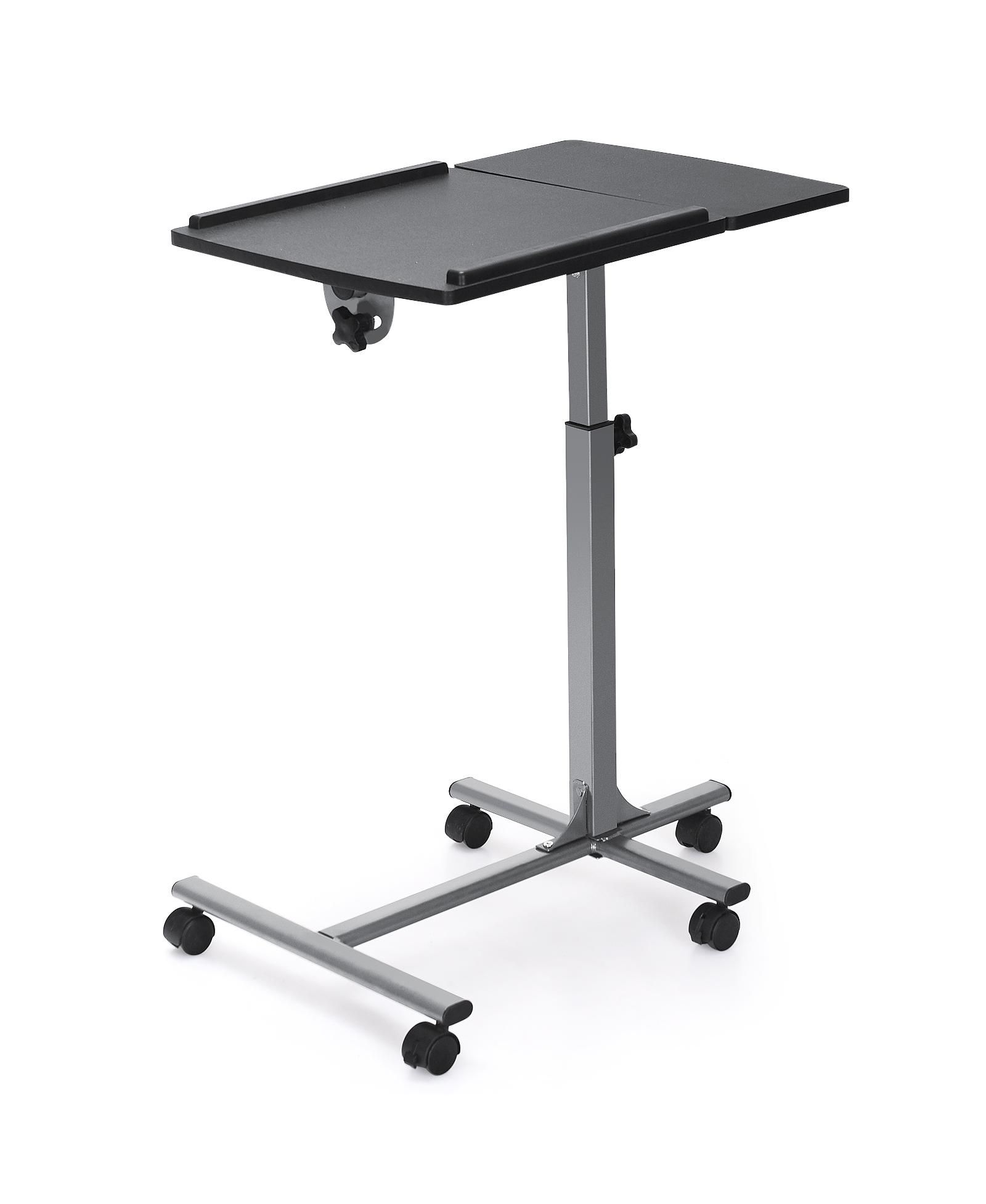 GOUUN Adjustable Angle Height Rolling Laptop Table