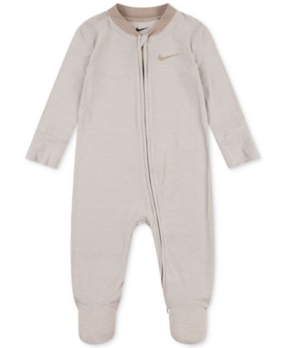 Nike Baby Boy or Girl Viscose Striped Footed Coverall