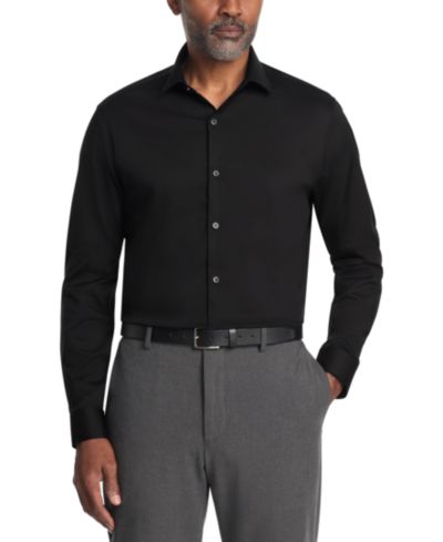 Kenneth Cole Reaction Men's Techni-Cole, Slim Fit Shirt, Sateen Solid