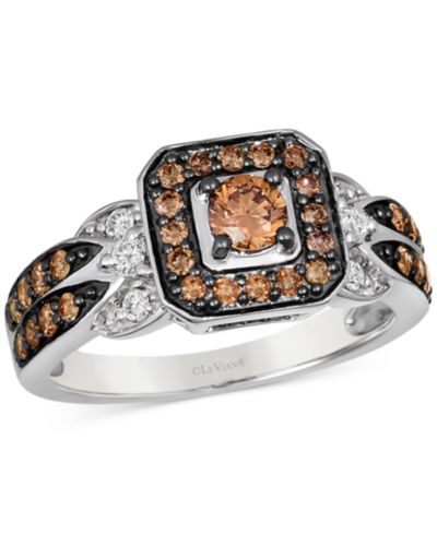 Кольцо Le Vian Chocolate Diamond® & Nude Diamond™ в золоте 14k Vanilla Gold