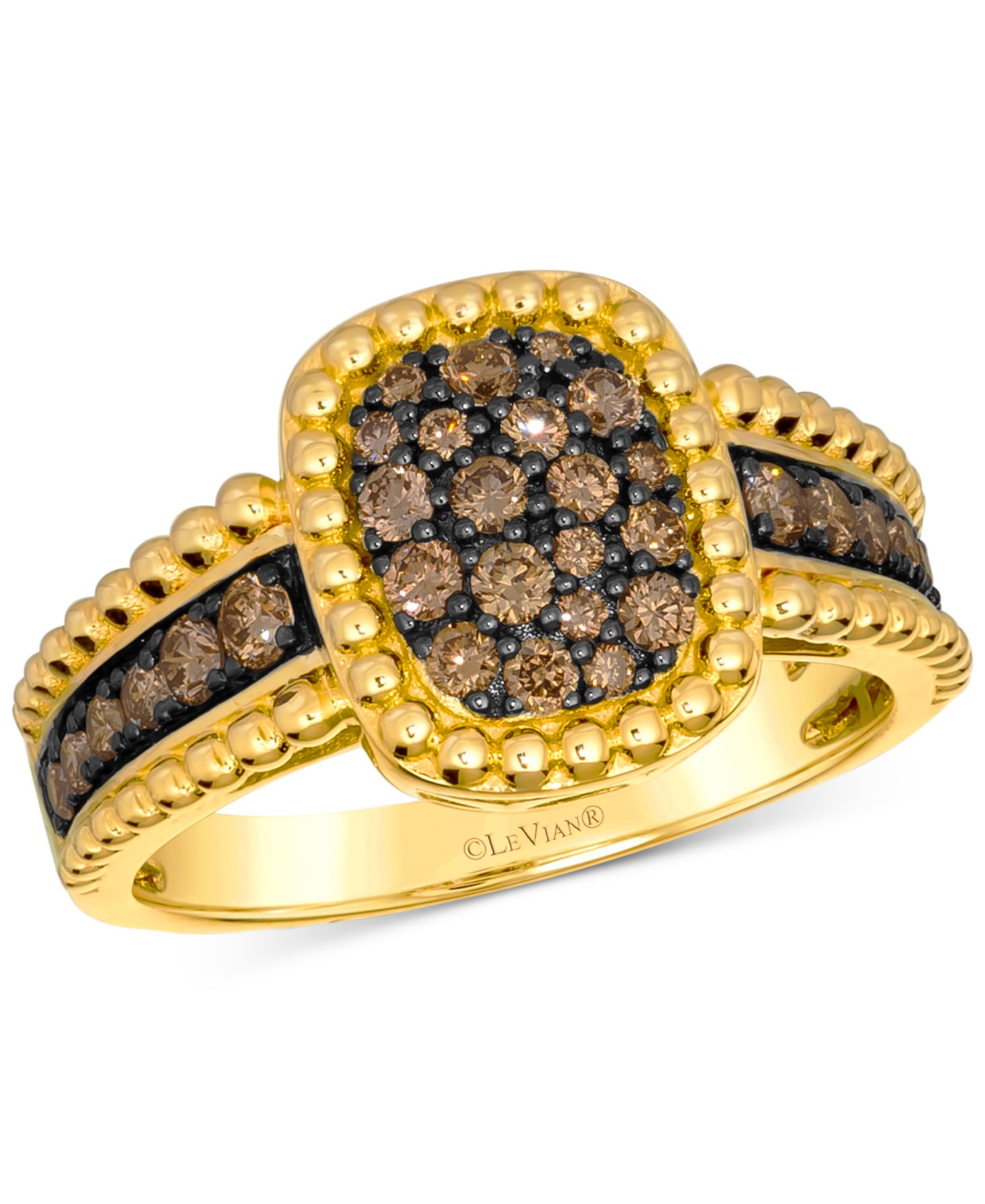 Le Vian Chocolatier® Chocolate Diamond® (5/8 ct. t.w.) Ring in 14k Honey Gold
