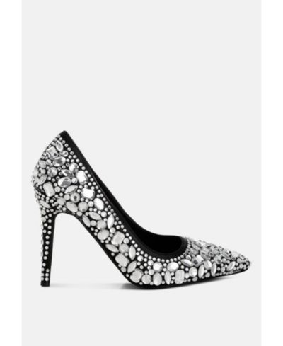 Iceout Diamante & Rhinestone Embellishments Pumps