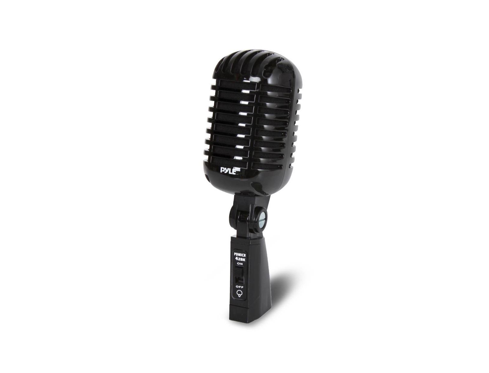 Ретро динамический вокальный микрофон Pyle Classic с кабелем XLR 16' (черный)