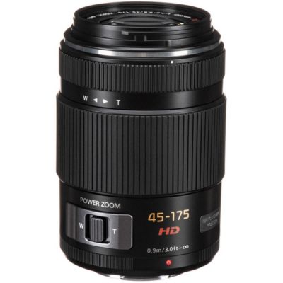 Panasonic Lumix G X Vario Power Zoom 45-175mm f/4.0-5.6 Optical Image Stabilizer Lens for Lumix G Micro System