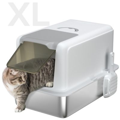 Лоток для кошачьего туалета PawHut 2 in 1 Stainless Steel