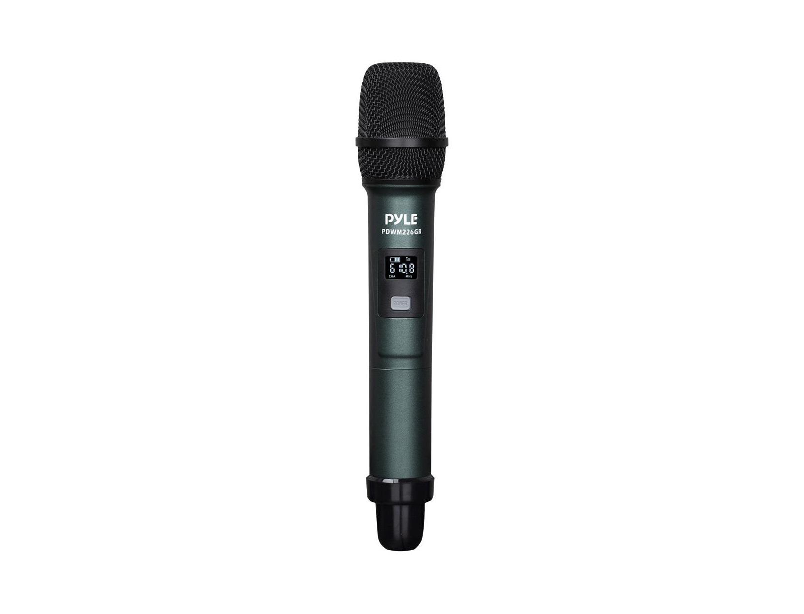 Беспроводная микрофонная система Pyle UHF, 4 ручных микрофона, 4-канальный приемник, зеленая