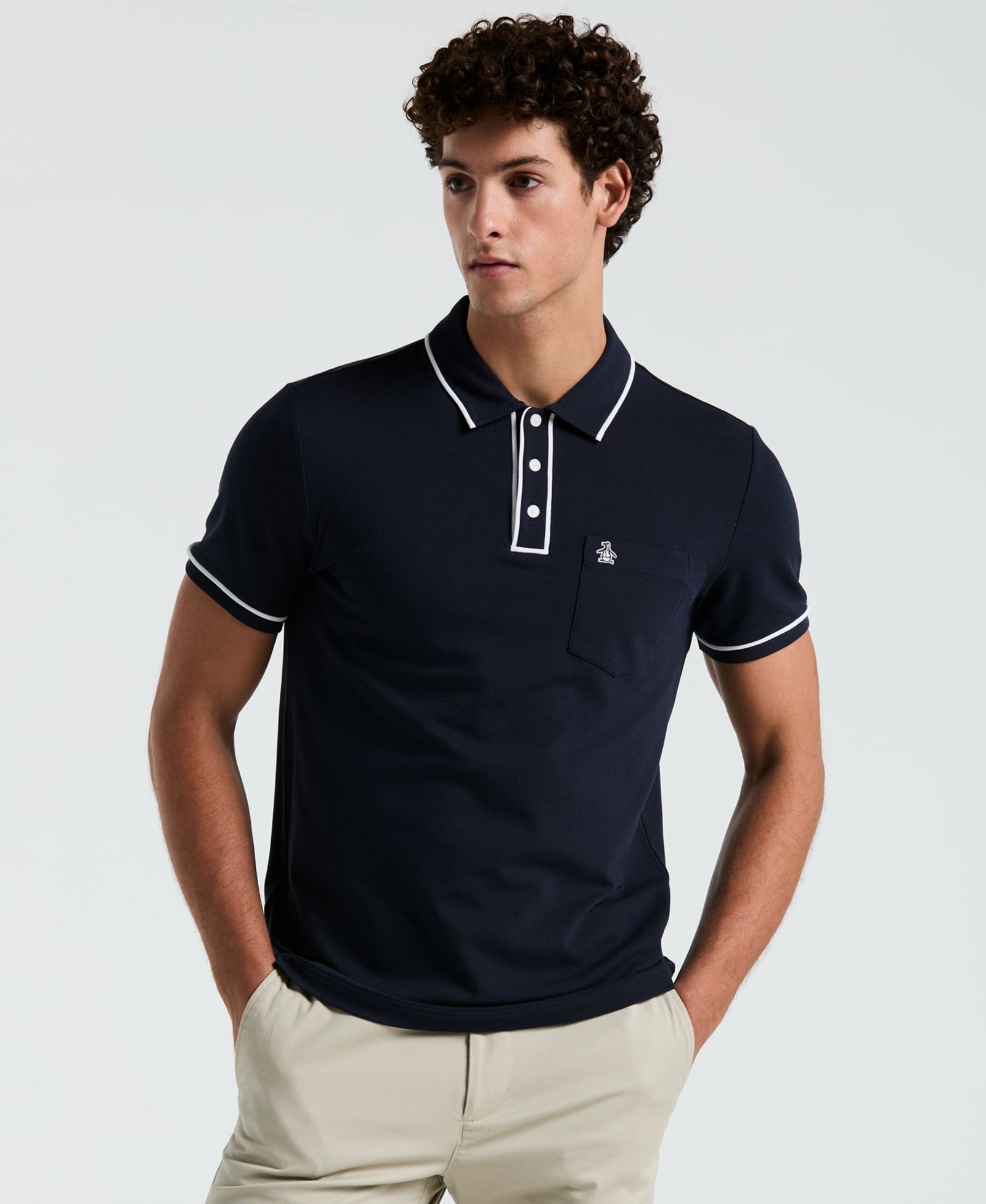 Мужская рубашка-поло Original Penguin Earl Pique с коротким рукавом