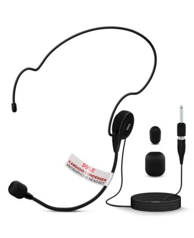 Pyle PLM31 Cardioid Condenser Wired Boom Headset Microphone