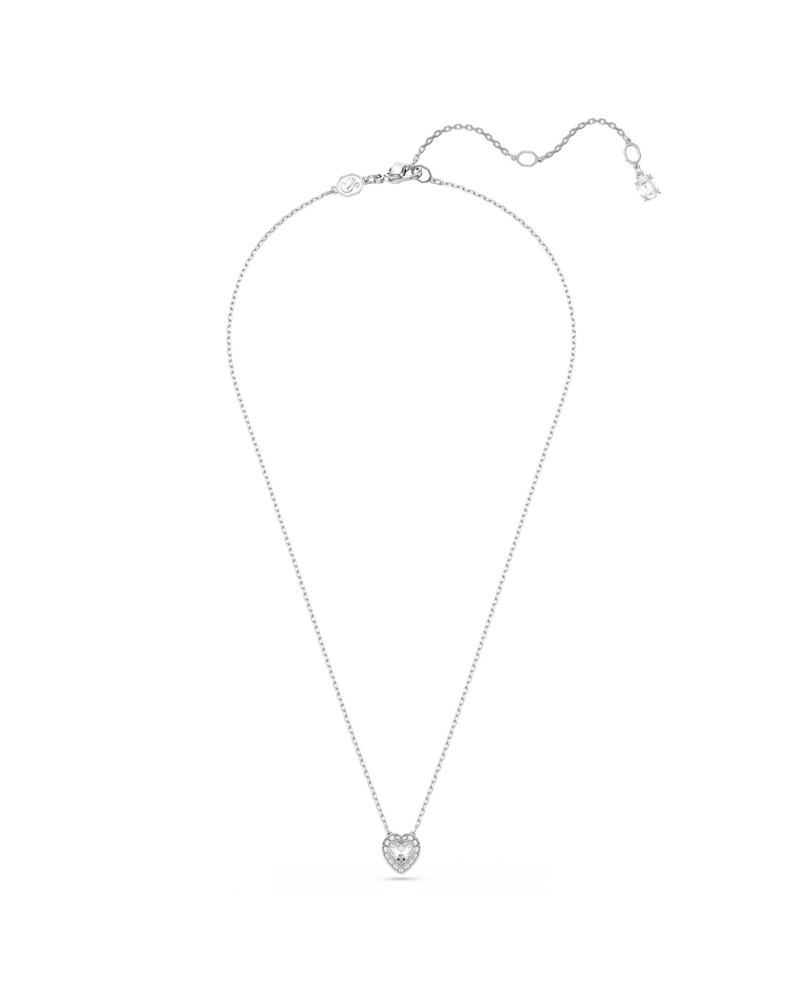 Swarovski Ariana Grande x Swarovski® Rhodium Plated Heart Mixed Cuts Pendant Necklace