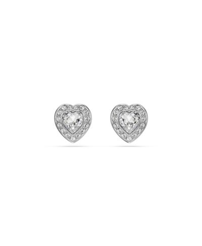 Swarovski Ariana Grande x Swarovski® Rhodium Plated Heart Mixed Cuts Stud Earrings