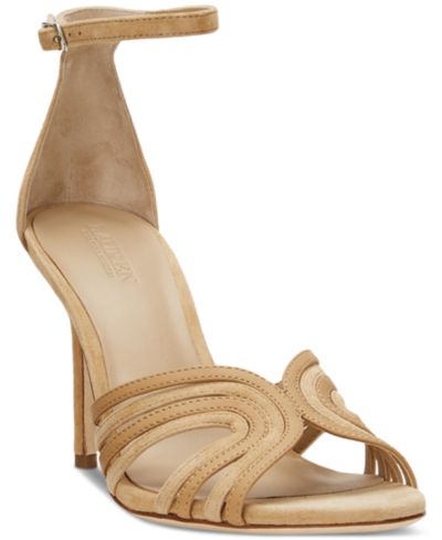 Женские сандалии Lauren Ralph Lauren Women's Allie Suede & Leather Multistrap Sandals