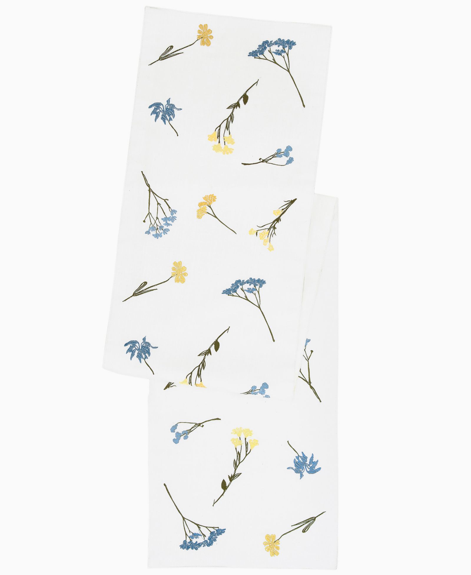 Беговая дорожка Lenox Wildflowers All-Over Embroidered, 14" x 90"