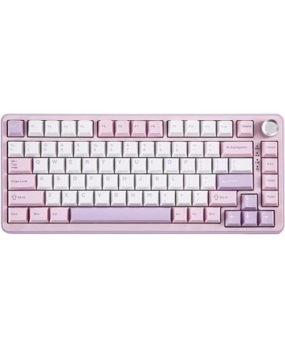 Беспроводная механическая клавиатура YUNZII B75 PRO, 75% Gaming Keyboard с Knob, RGB, Bluetooth/Type-C/2.4G