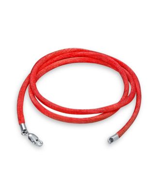 Ожерелье Bling Jewelry из атласного шелка 1MM с серебряным зажимом-карабином, разные цвета